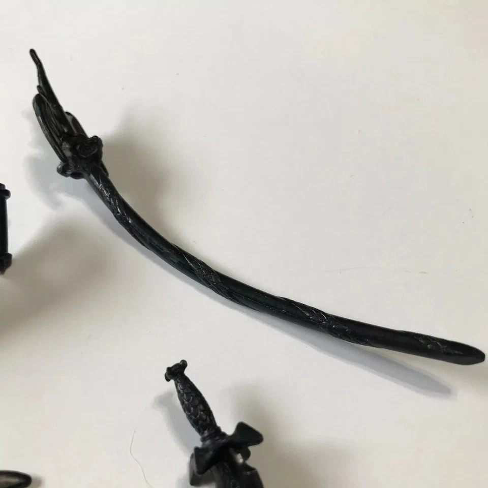 TMNT Next Mutation Crossbow Sword Dagger Axe Ninja Turtles Dragon Lord Lot of 4
