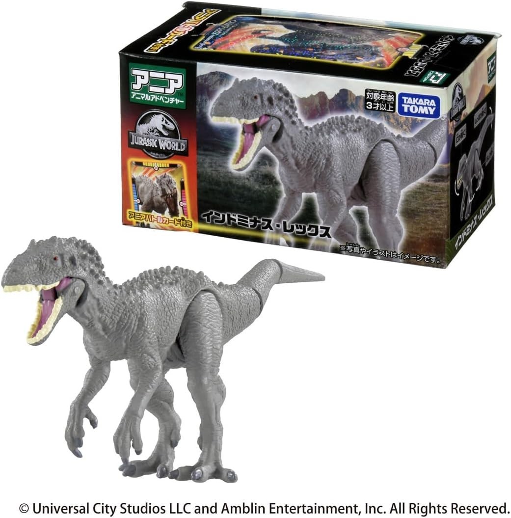 Takara Tomy Ania Jurassic World Indominus Rex with Ania Battle Card From Japan