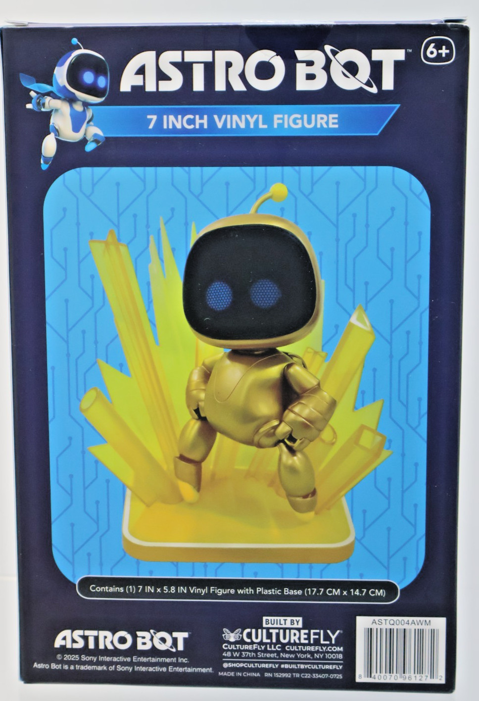 Astro Bot Gold Vinyl Figure 7-Inch by CultureFly – Limited Edition – New Sealed