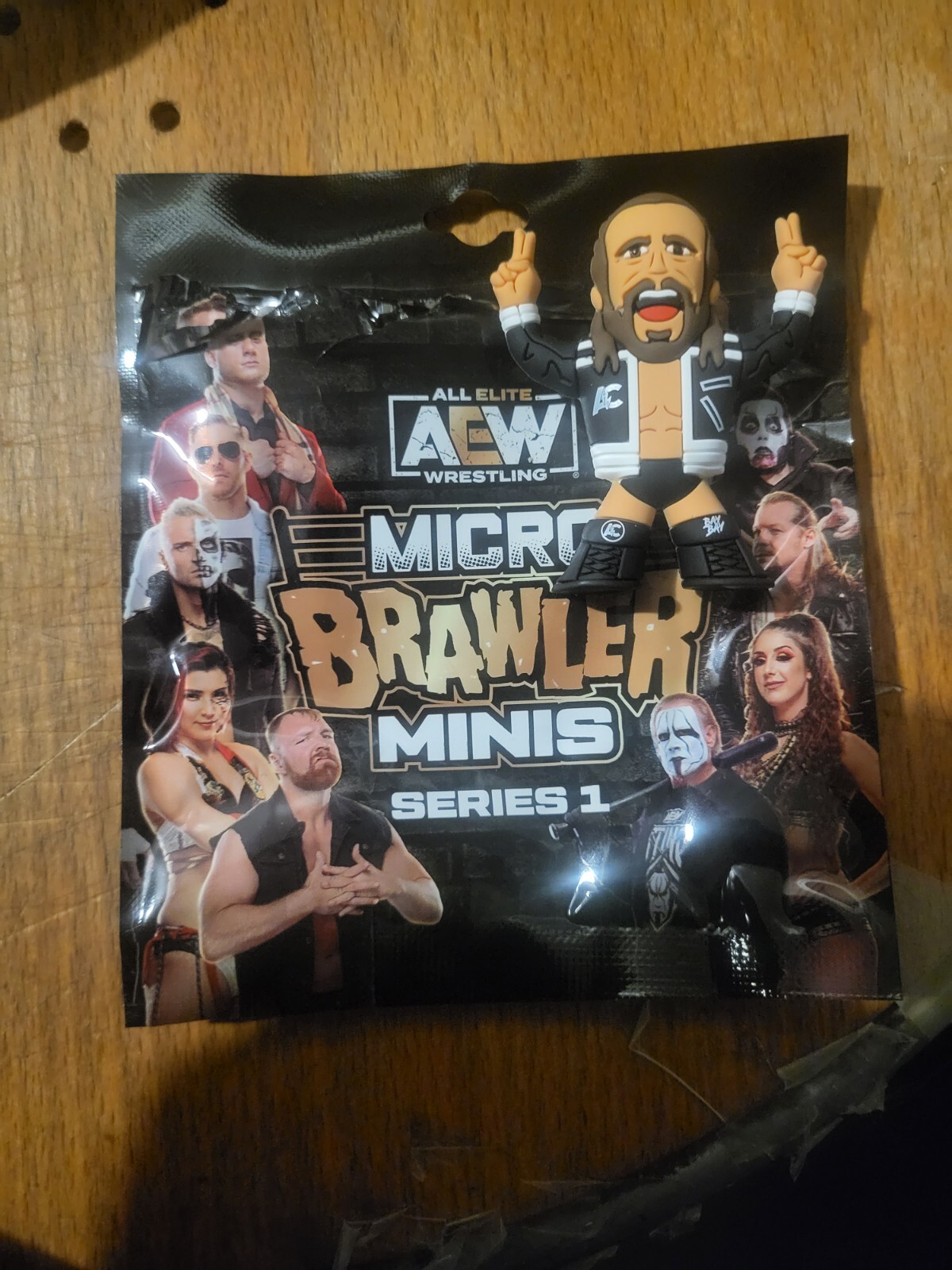 Aew MINI Micro Brawler Series 1 ADAM COLE pre-owned Free Shipping