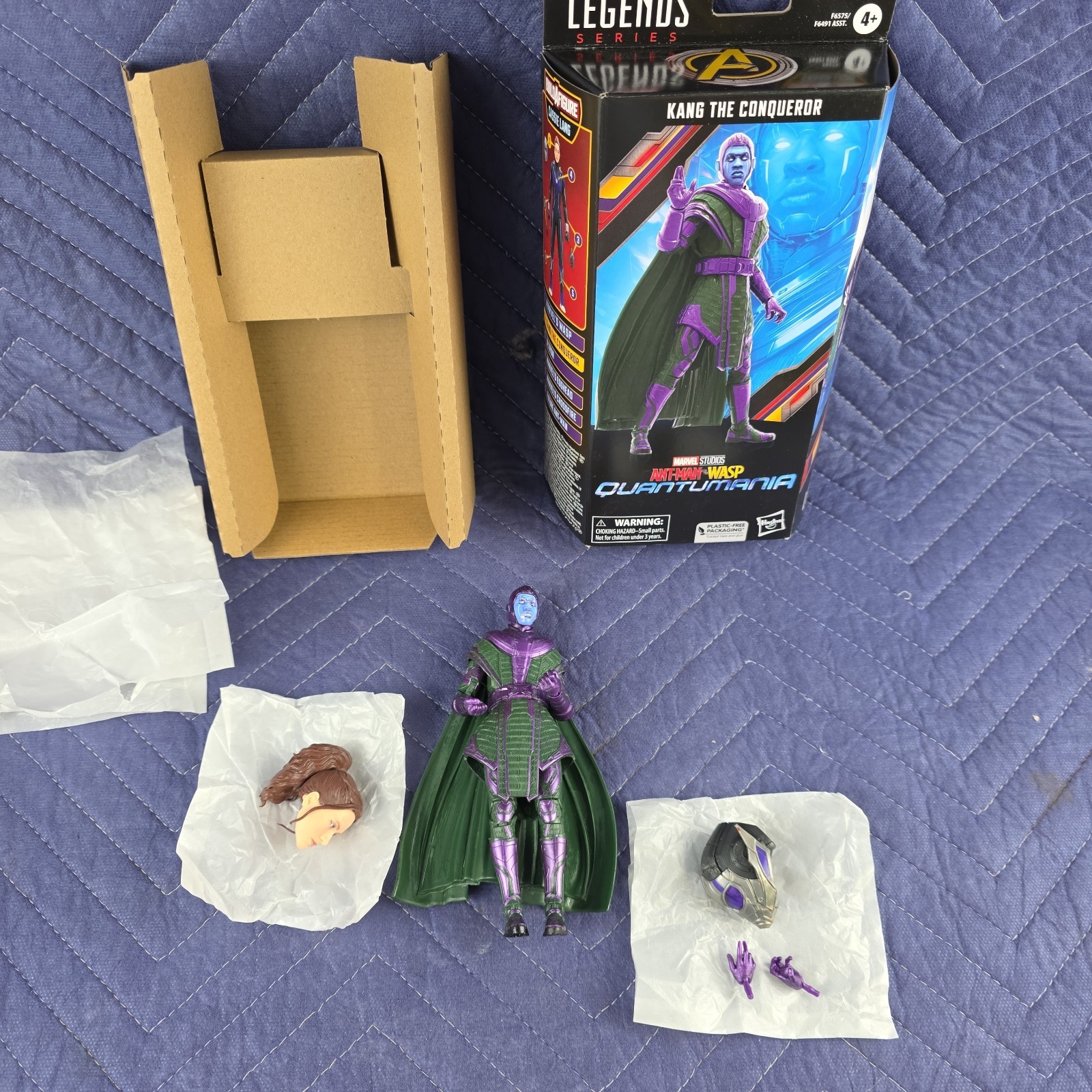 Marvel Legends Series Kang the Conqueror 6″ Figure with Cassie Lang BAF