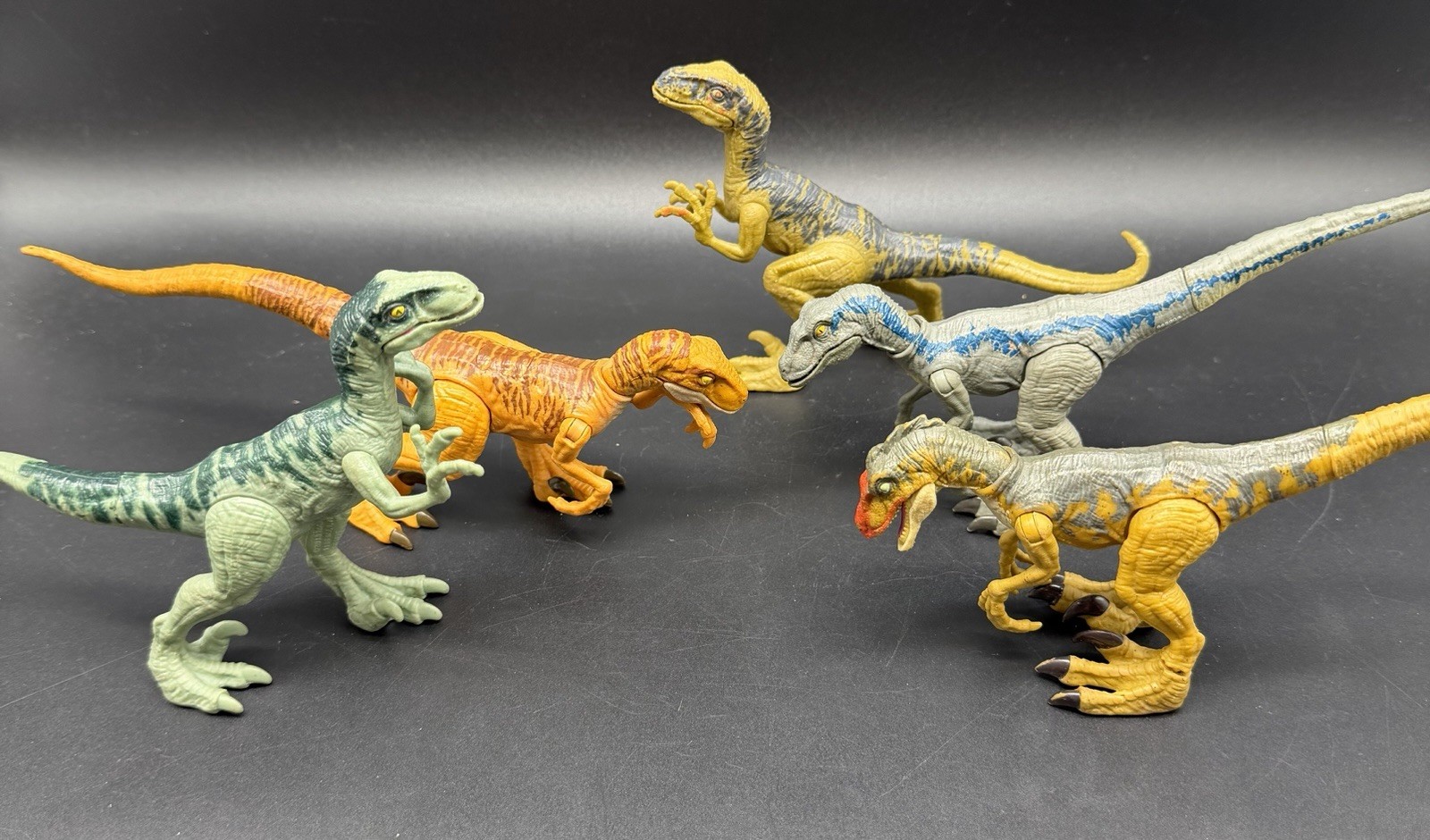 Jurassic World Hasbro 2015 Velociraptors lot (5)