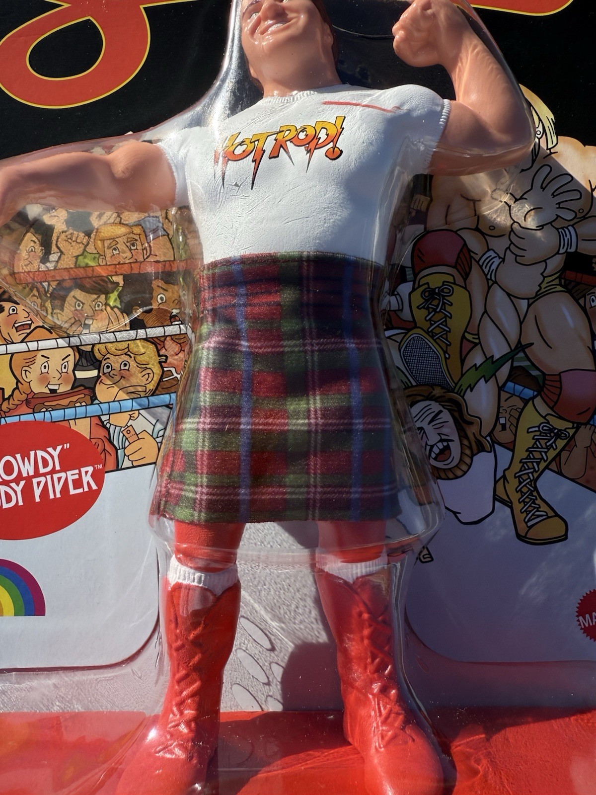 NEW Mattel LJN WWE Superstars Series 3 Rowdy Roddy Piper Chase Black Card Target
