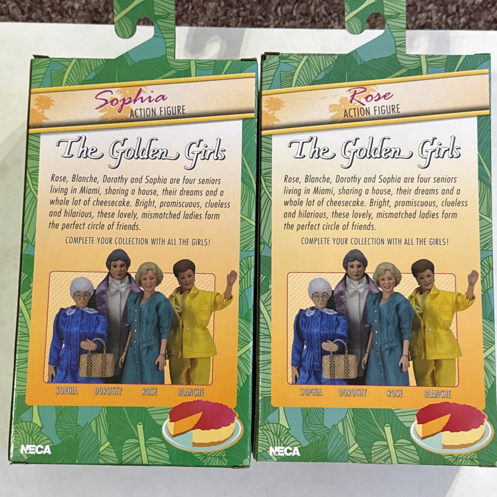 The Golden Girls Rose & Sophia 8″ Action Figures NECA Brand NEW Sealed