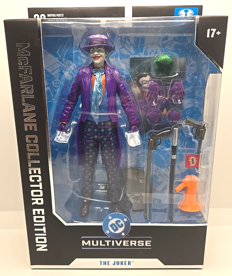 McFarlane DC Multiverse The Joker Action Figure Batman 1989 Purple Suit IN HAND