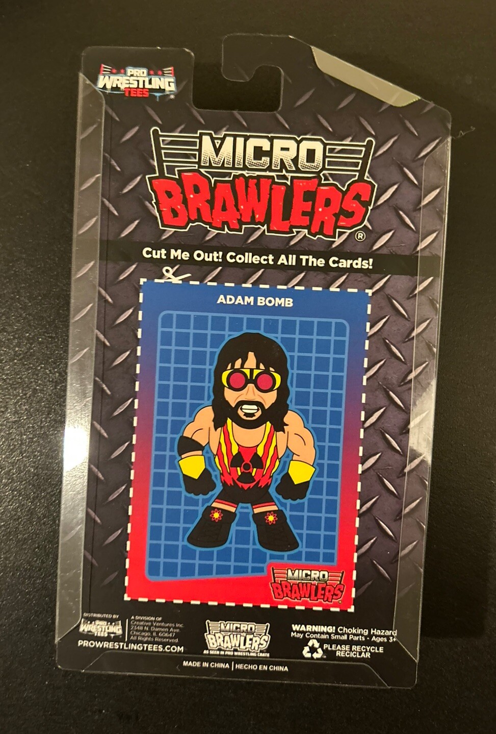 Micro Brawlers lot of 5 Adam Bomb Lex Luger Brian Pullman Tonga Loa Bully Ray