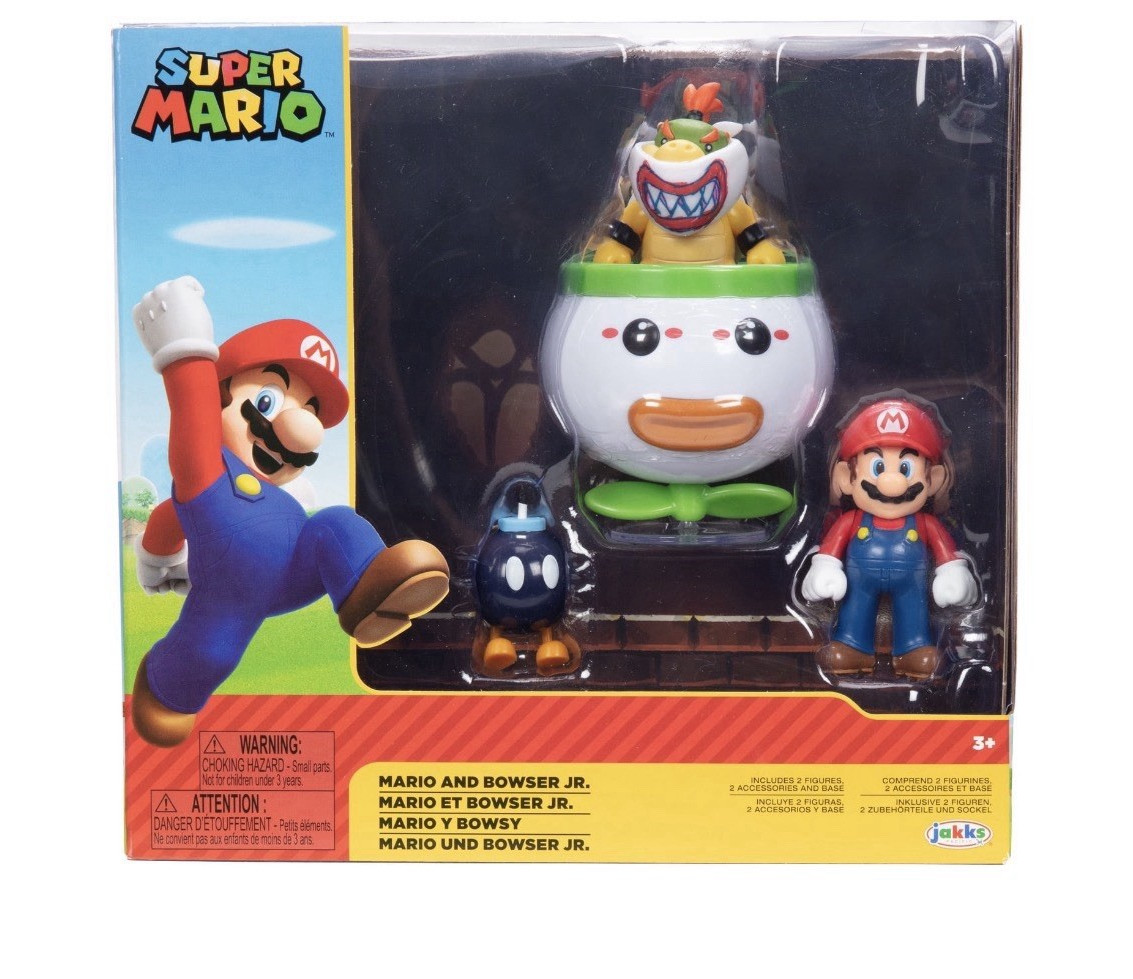 Nintendo Super Mario and Bowser Jr 2.5-in Figure Set 5-Pack