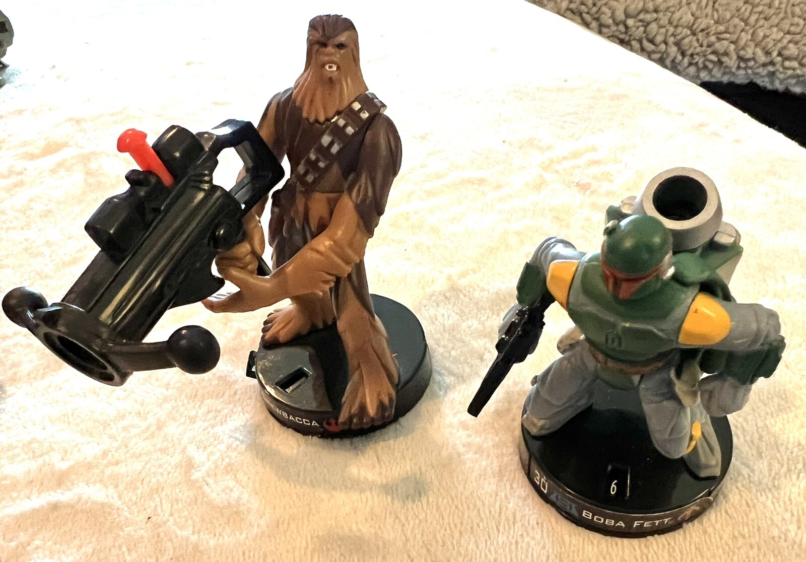 Chewbacca AT-ST Driver & Boba Fett Star Wars Attactix Figures