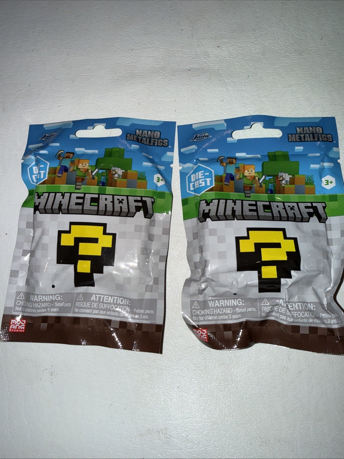 Lot 2 Minecraft Nano Metalfigs Mystery Bag Die-Cast Blind Sealed 2025 Jada New