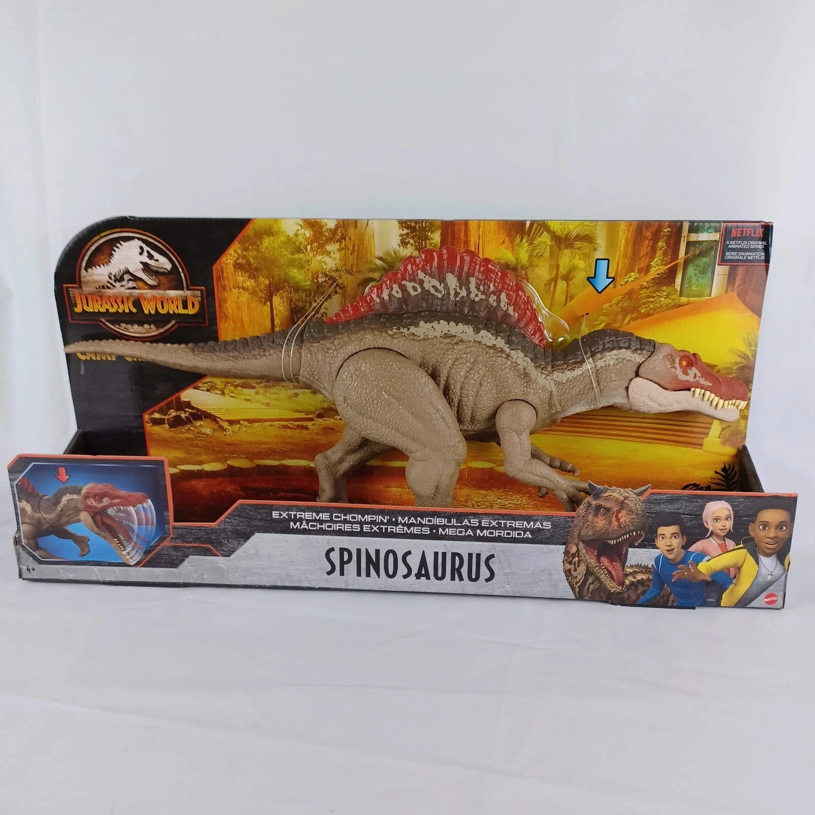 Jurassic World Camp Cretaceous Spinosaurus Extreme Chompin Dinosaur NEW IN STOCK