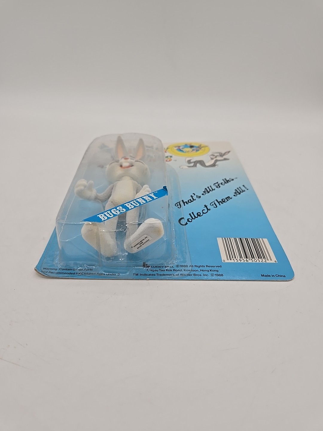 Vintage Bugs Bunny Action Figure Looney Tunes 1988 Lucky Bell WB Toy SEALED