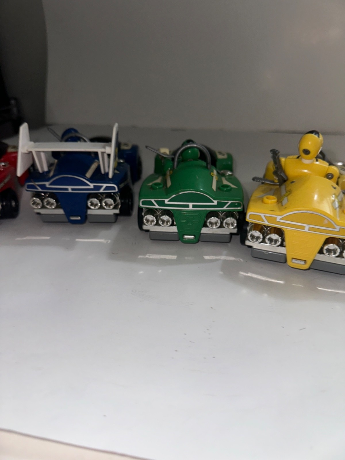 Lot Vintage 1997 Bandai Turbo Power Rangers Cars, Figures, and accessories