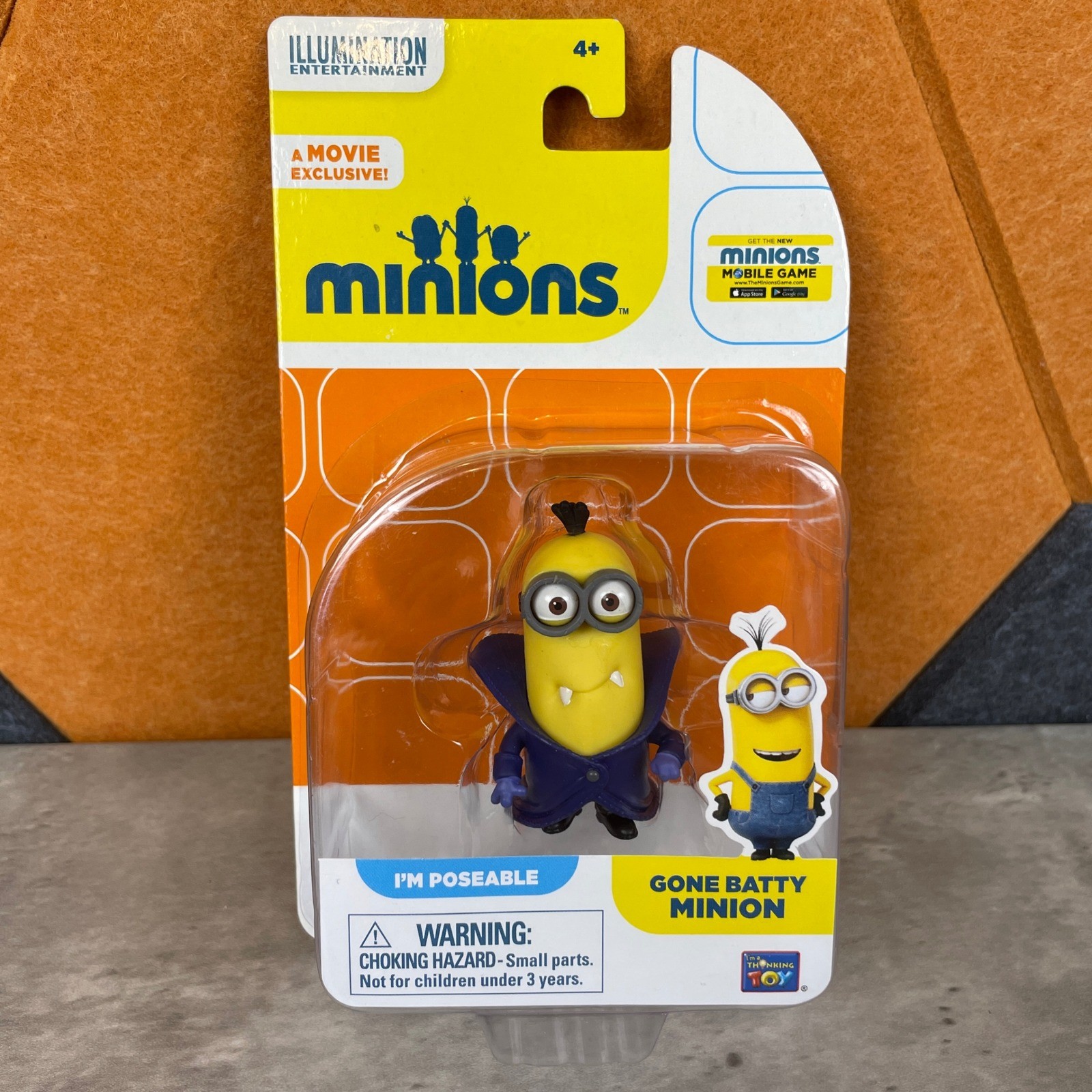 Thinkway Toys Minions Gone Batty Minion Action Figure Movie Exclusive 20219