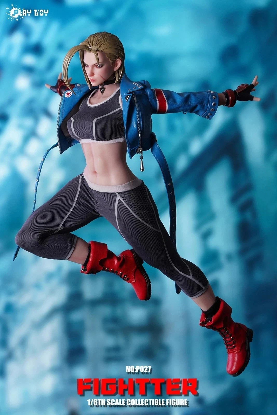IN STOCK New PLAY TOY P027 1/6 The Fighter 6 Girl Cammy 12″ Action Figure