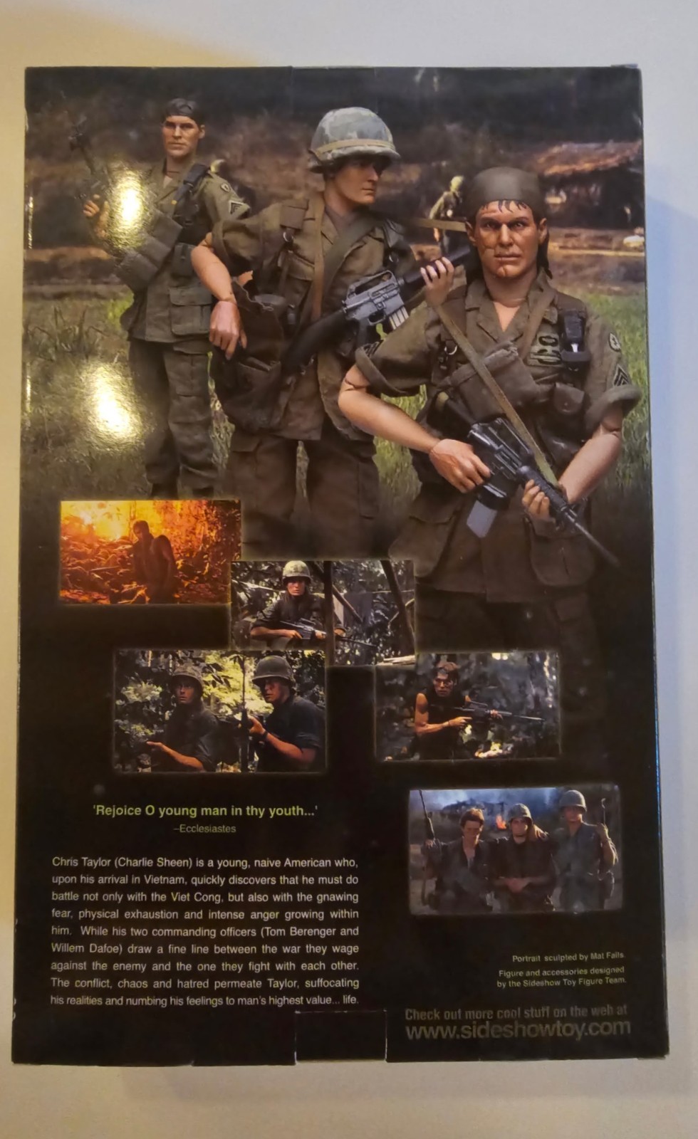 Sideshow Platoon Charlie Sheen as Pvt. Chris Taylor 2002 Action Figure