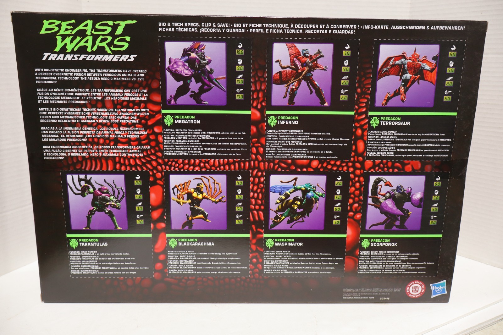 Transformers Beast Wars 30th ANNIVERSARY Predacon Figure Collection 7-Pack