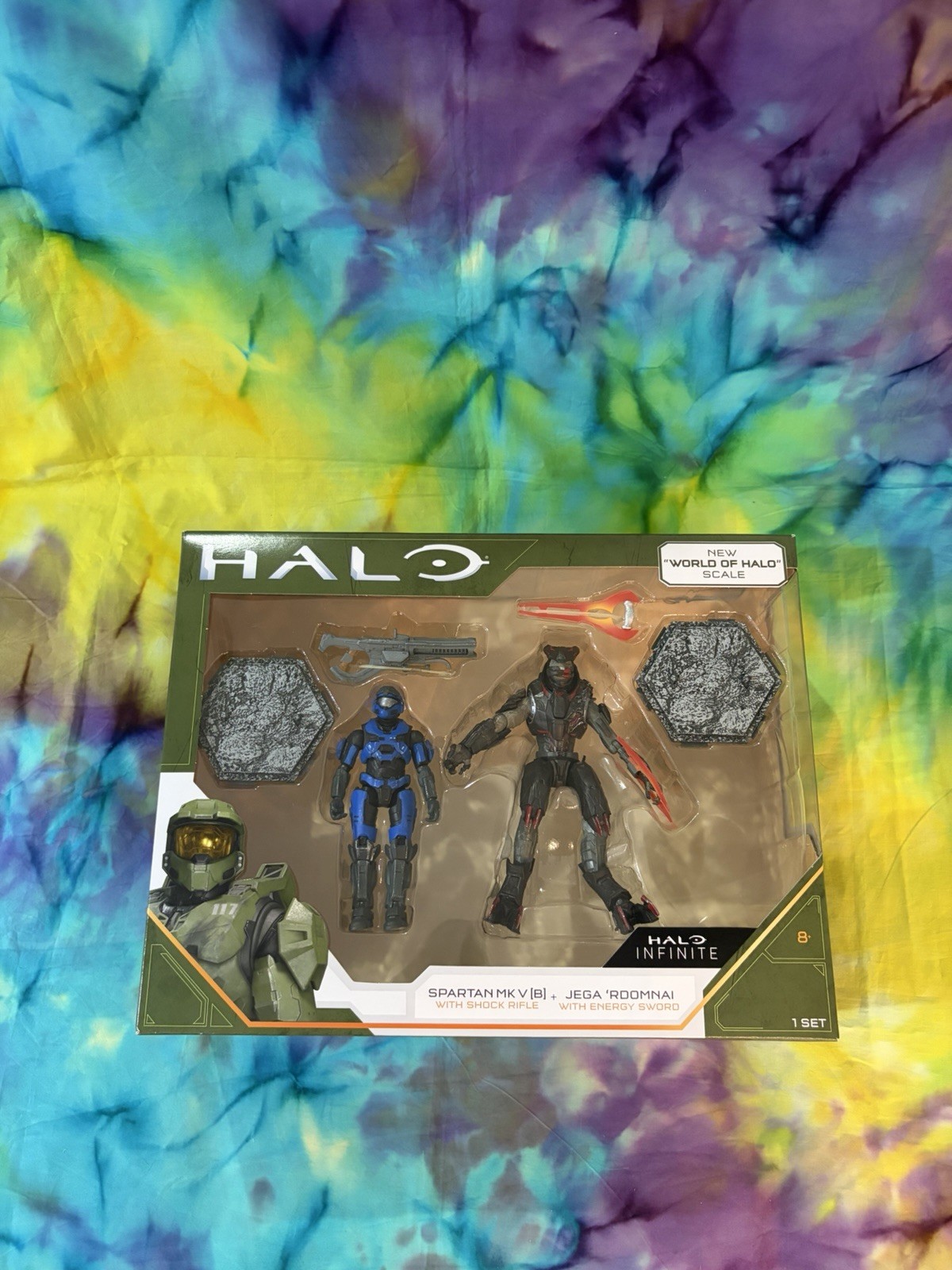Jazwares Halo Infinite Spartan MK V (B) and Jega ‘Rdomnai Action Figure 2-Pack