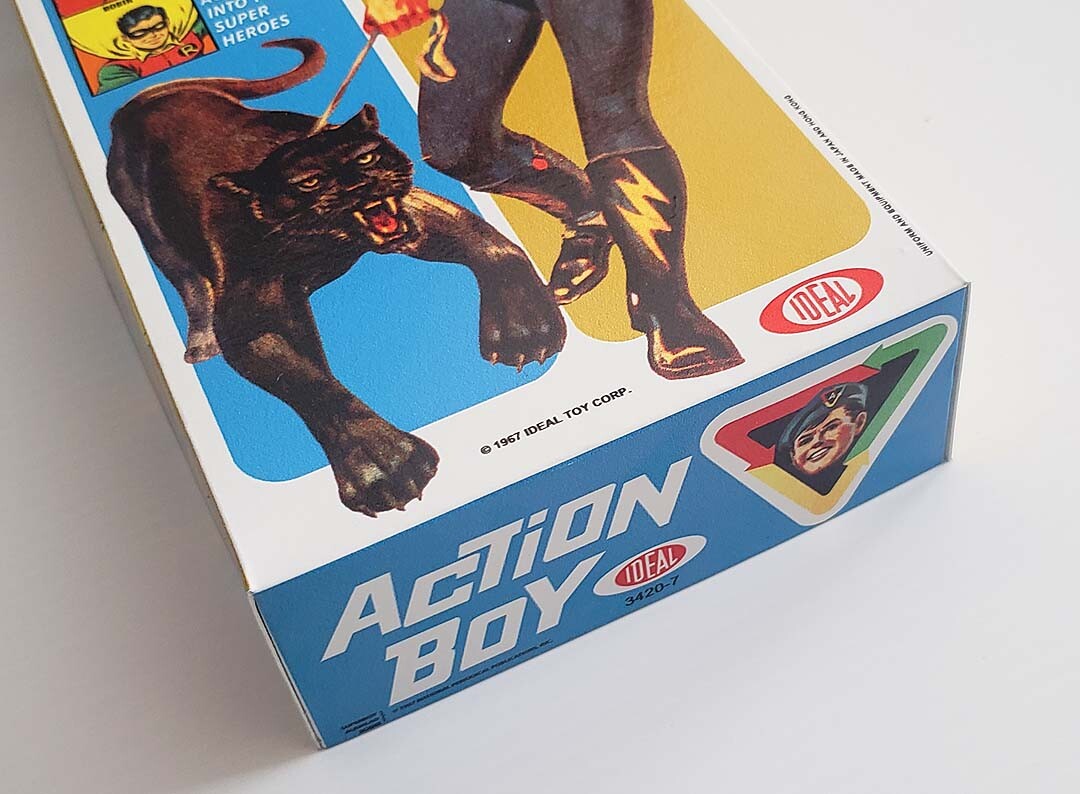Captain Action Action Boy Long Figure Box 1967 type Read