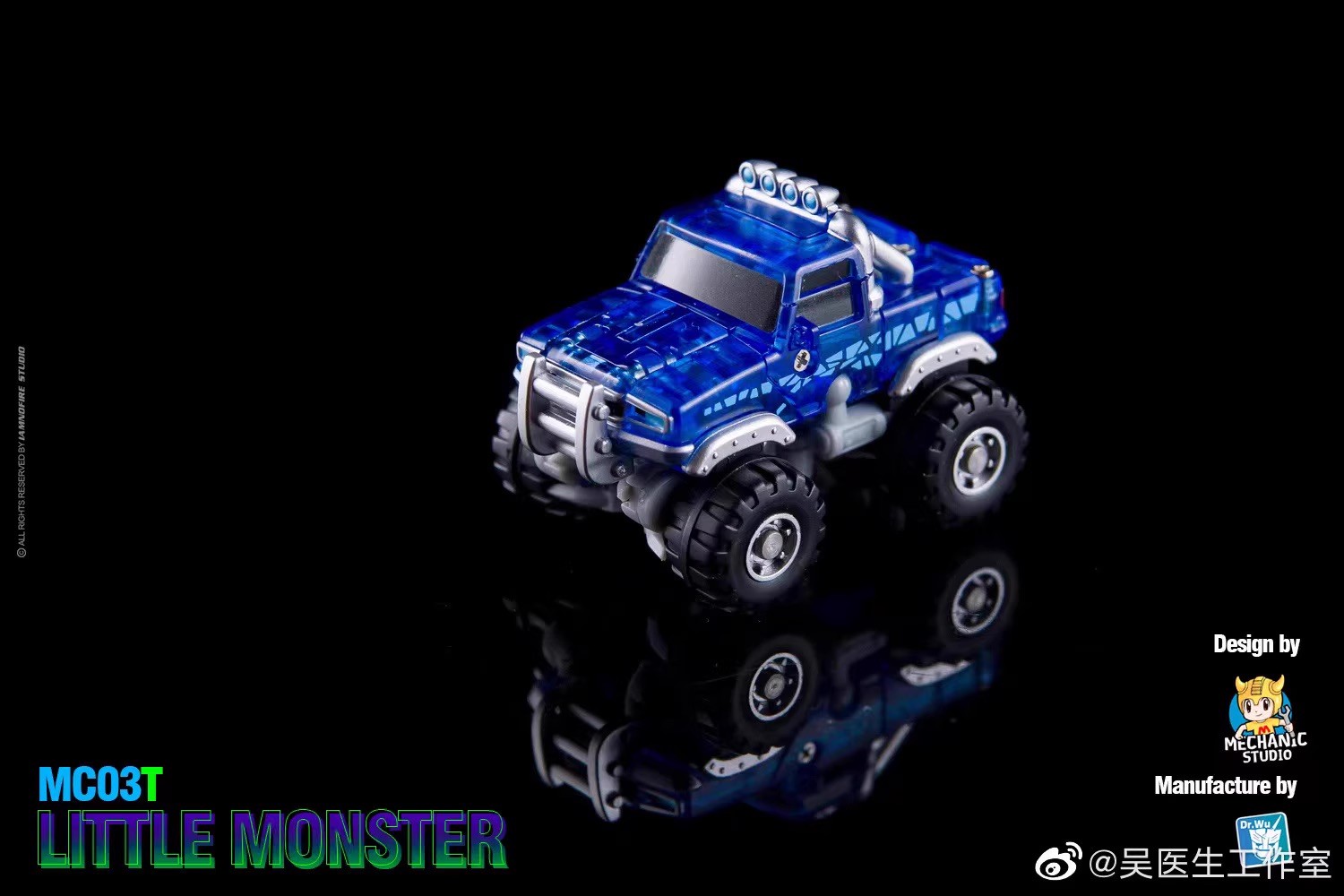 DR.WU MC03T Little Monster Wheelie Trucks Robot Action Figure TOY 8CM in stock