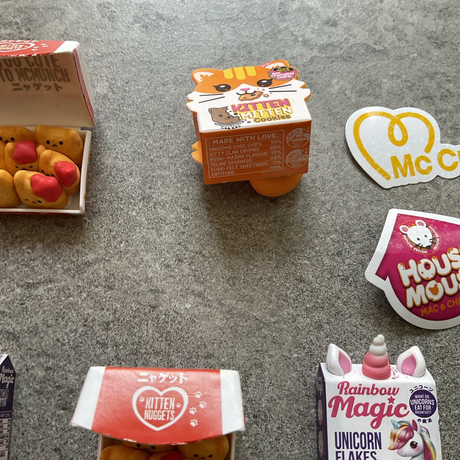 ZURU Mini Brands Kawaii Mixed Lot Of 7 ~ With Extras
