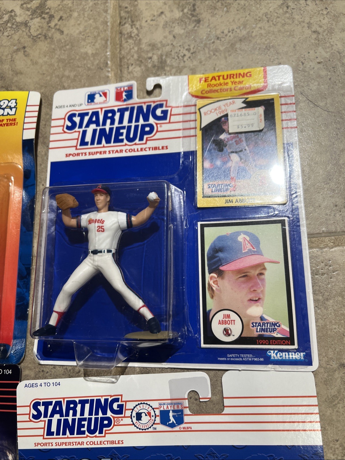 Lot of 4 MLB Starting Lineup 1990-1999 Fred McGriff Wells Abbott Langston