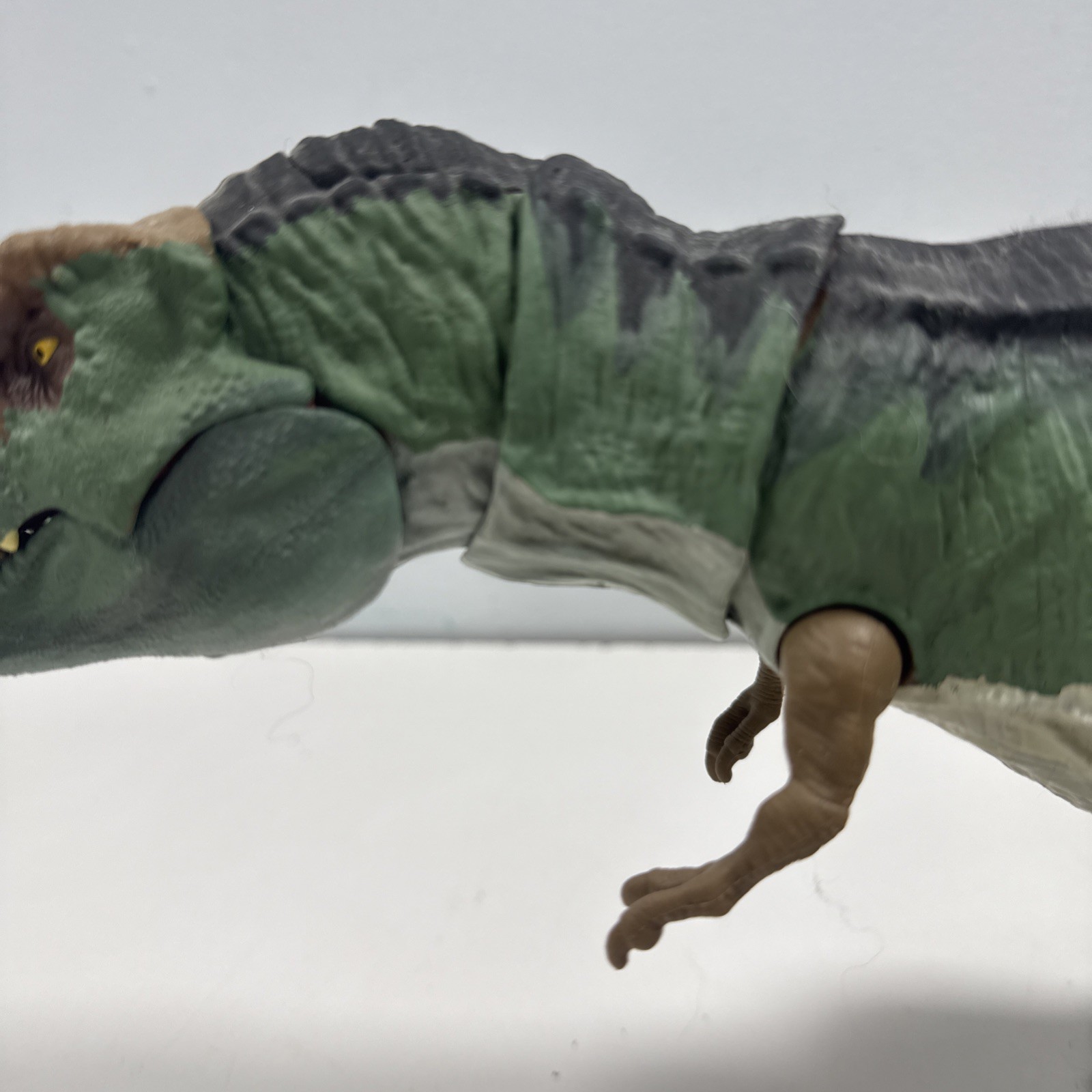Custom Mattel Jurassic World Bull Buck T-Rex Rebirth Inspired Green Rex Escape