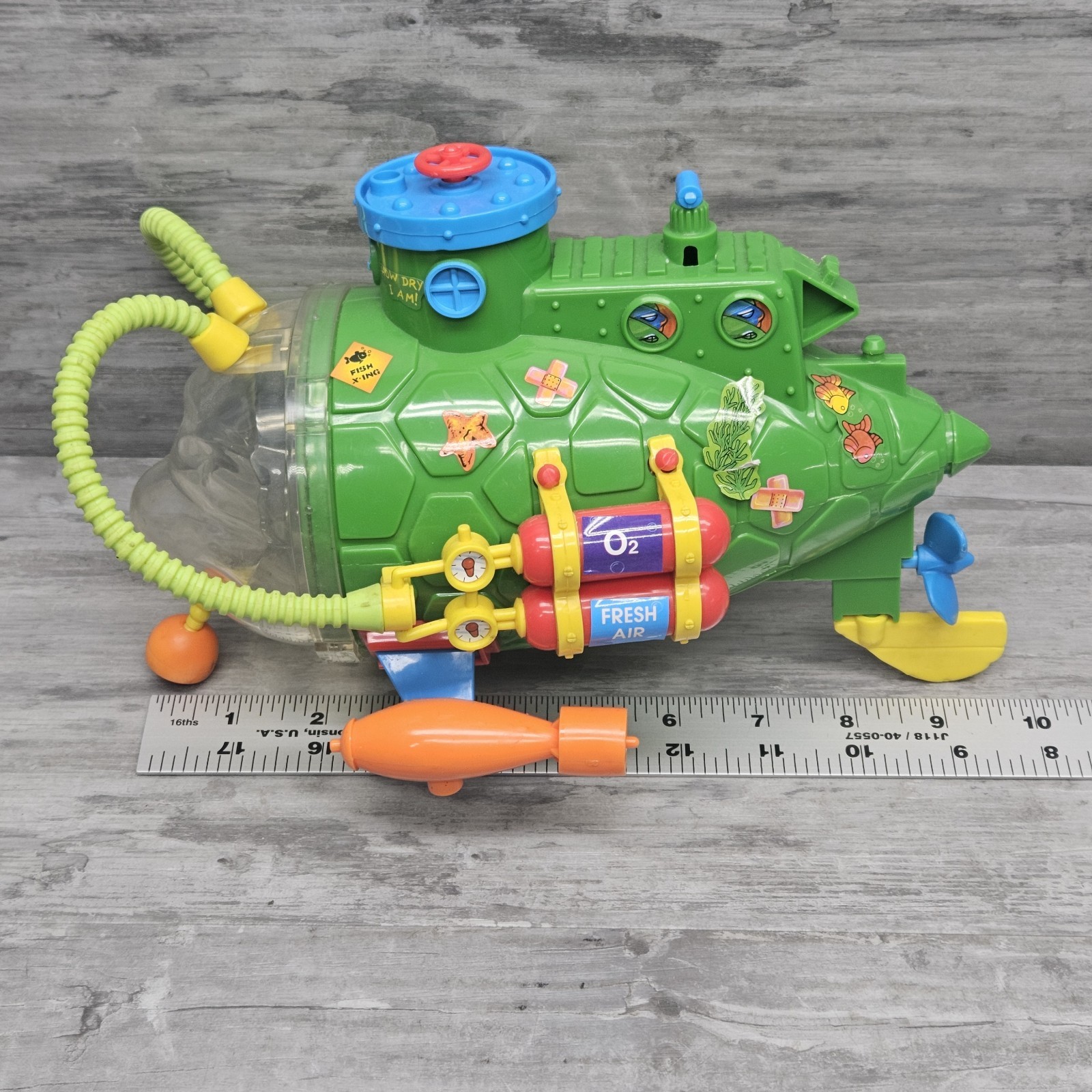 Vtg TMNT 1991 Teenage Mutant Ninja Turtles Sewer Sub Mirage Playmates Incomplete
