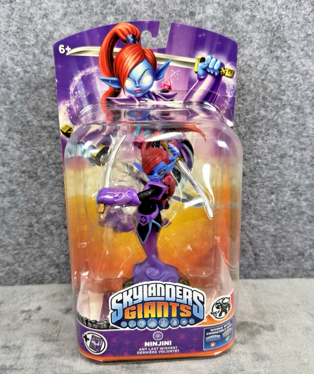Skylanders Giants NINJINI Action Figure w/ Trading Card 2012 Activision *READ