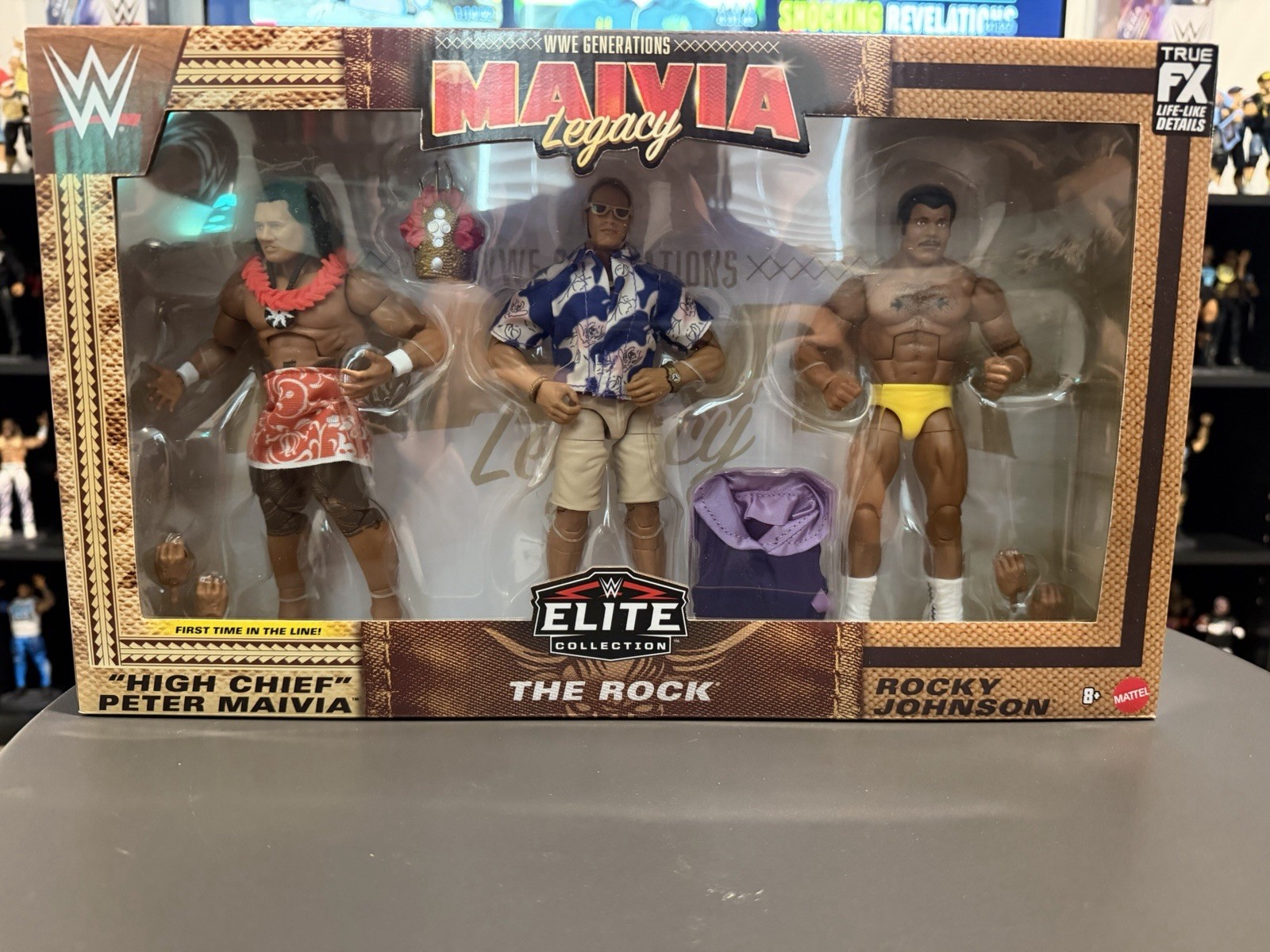 WWE Mattel Elite Collection Maivia Legacy 3 Pack