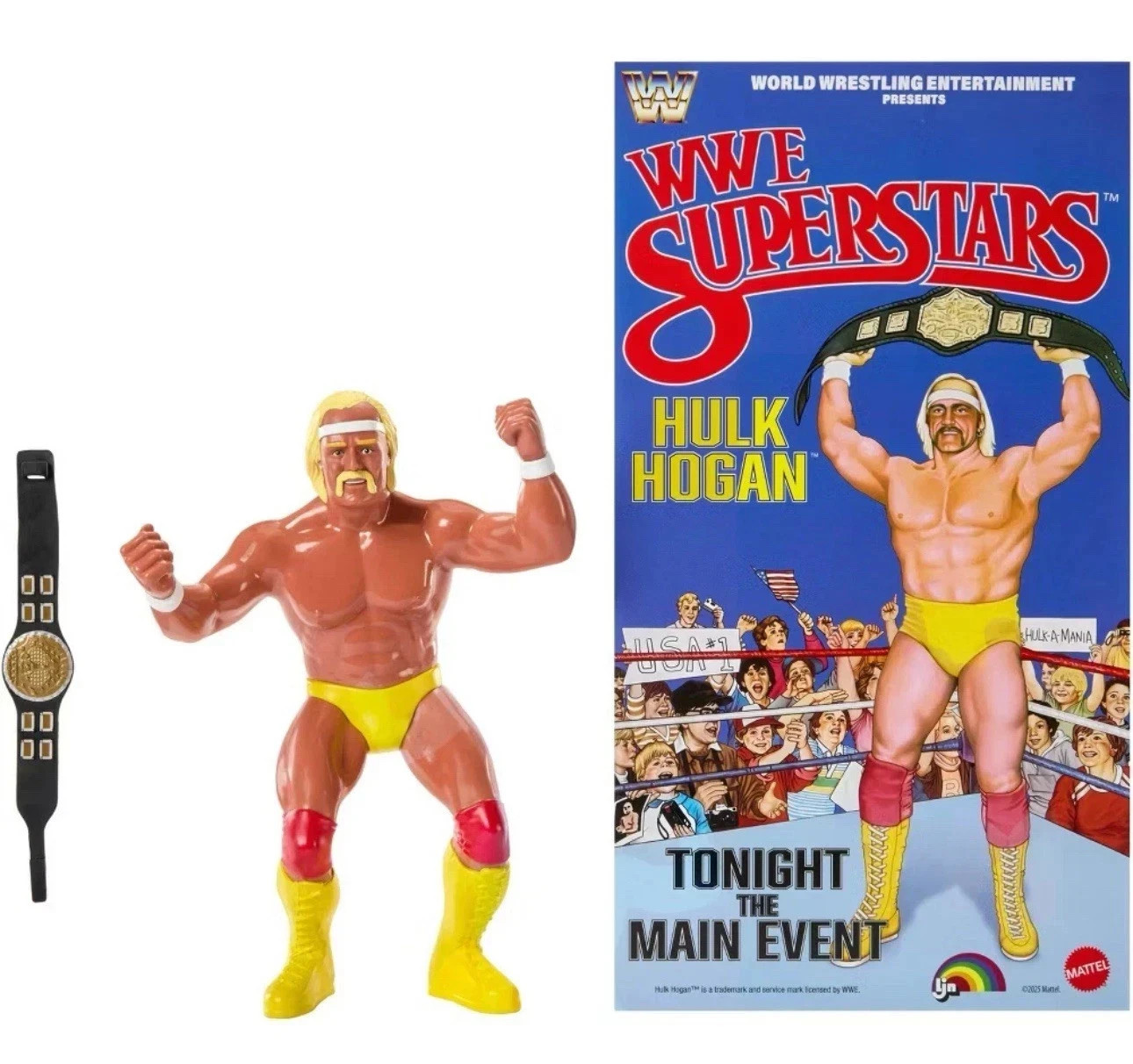 WWE LJN MATTEL SUPERSTARS HULK HOGAN 8″ ACTION FIGURE 1980s RETRO – NEW IN HAND