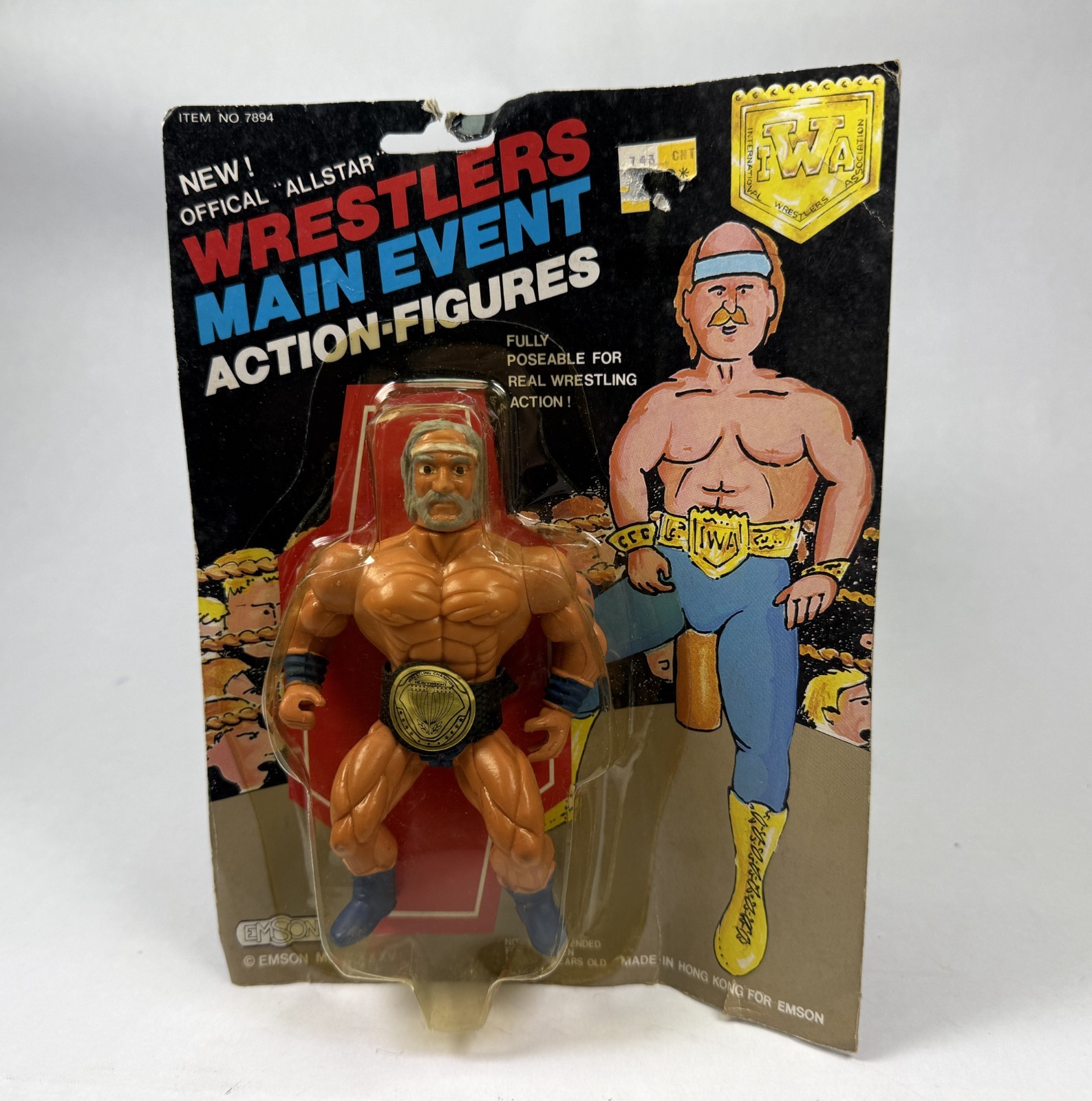 Brut Vintage IWA Main Event Wrestlers Figure New Emson 1985 KO Bootleg
