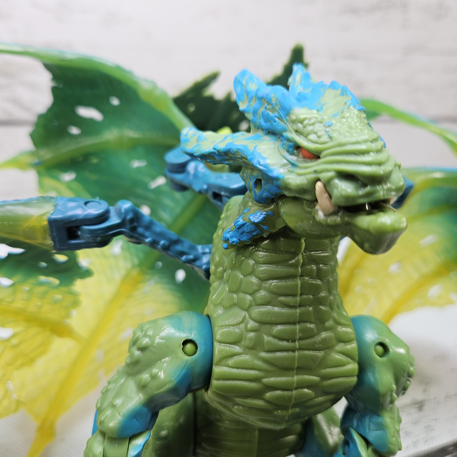 Mega Bloks Plasma Dragons Fangrene Acid Dragon 2007 6″ Adjustable Figure
