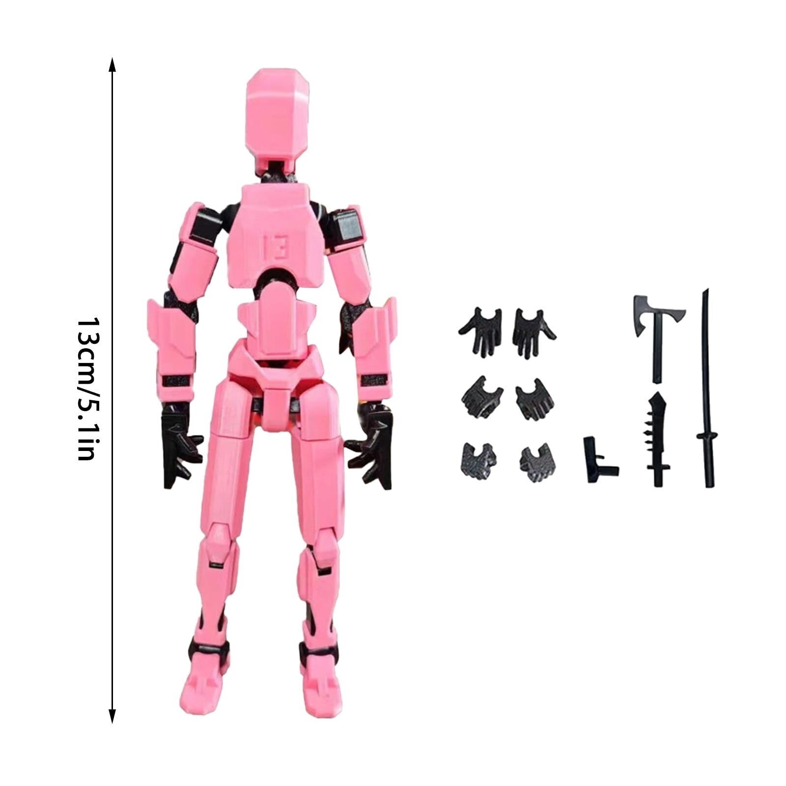 Titan13, Dummy 13, T13 Action Figure,Toy Robot, 3D Printed – Fully Assembled