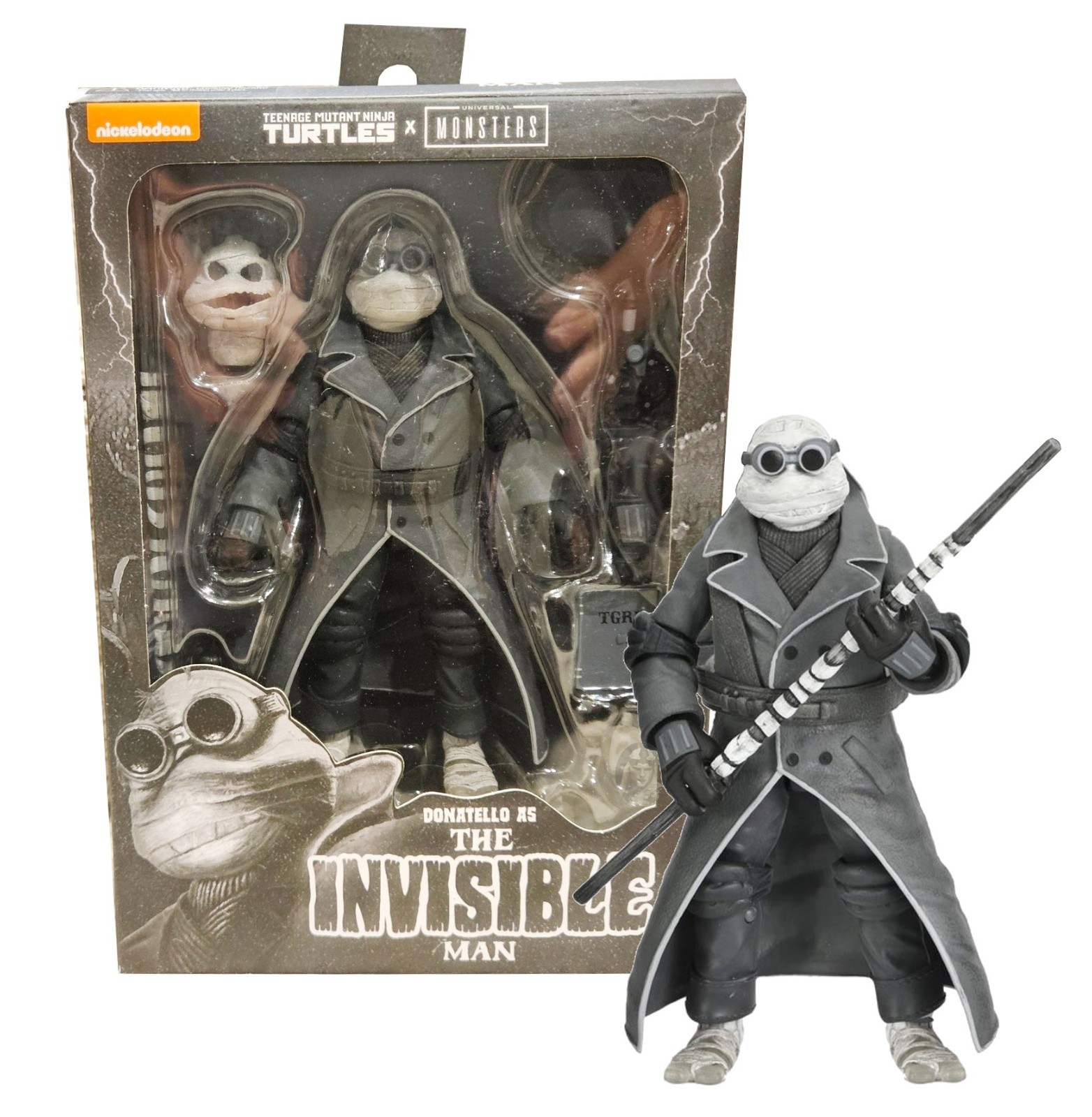 NECA Teenage Mutant Ninja Turtles Donatello as the Invisible Man 6″ Figure NIB
