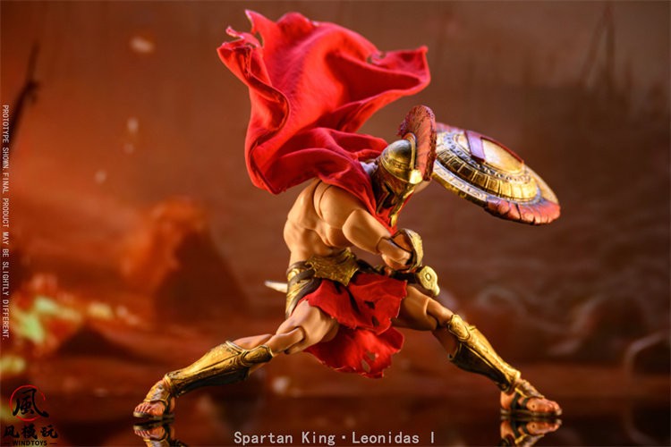 Wind Toys 1/12 King Leonidas I of Sparta 6″ Male Action Figure Bloodstained Doll