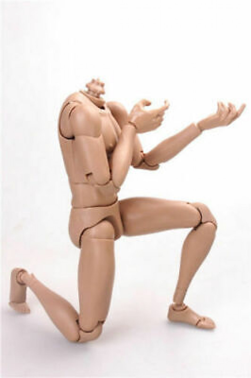 US 1/6 Male Flexible Body Action Figure Asian Skin MX02-B For 12” Soldier Dolls