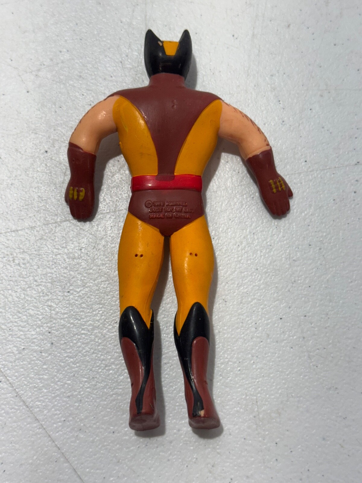 VINTAGE 1989 X-MEN FIGURINE WOLVERINE BEND EMS BENDY JUST TOYS MARVEL COMICS