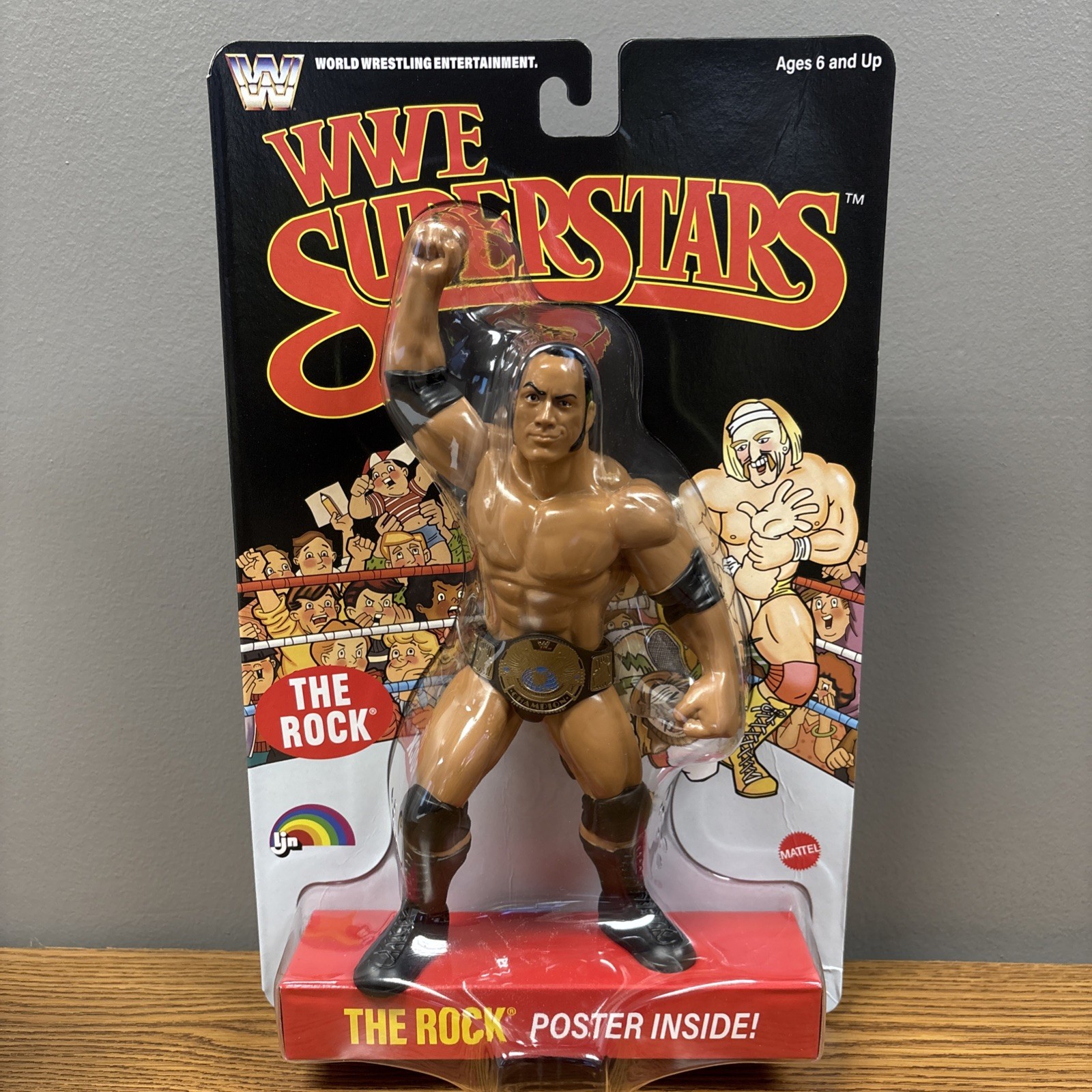 WWE LJN MATTEL 1980’s RETRO SERIES 3 THE ROCK CHASE EDITION. NEW