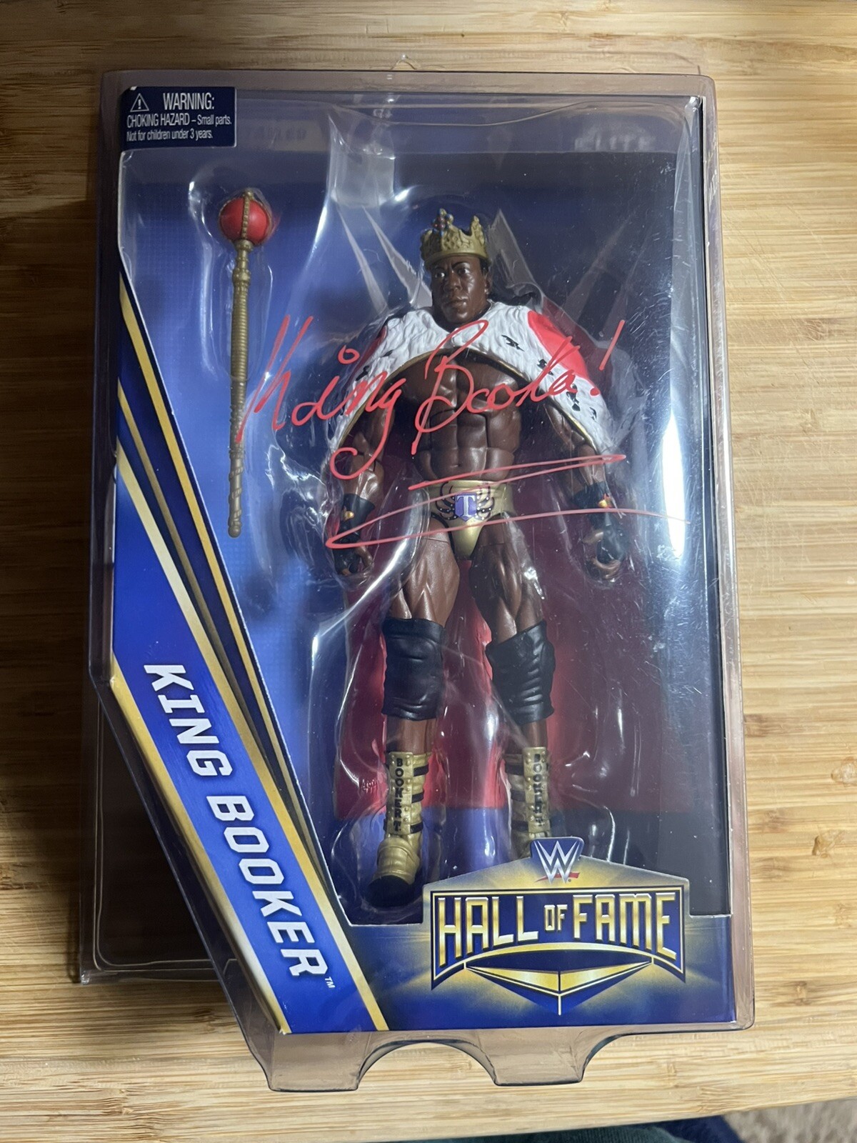 King Booker T HOF Elite Signed Figure WWE