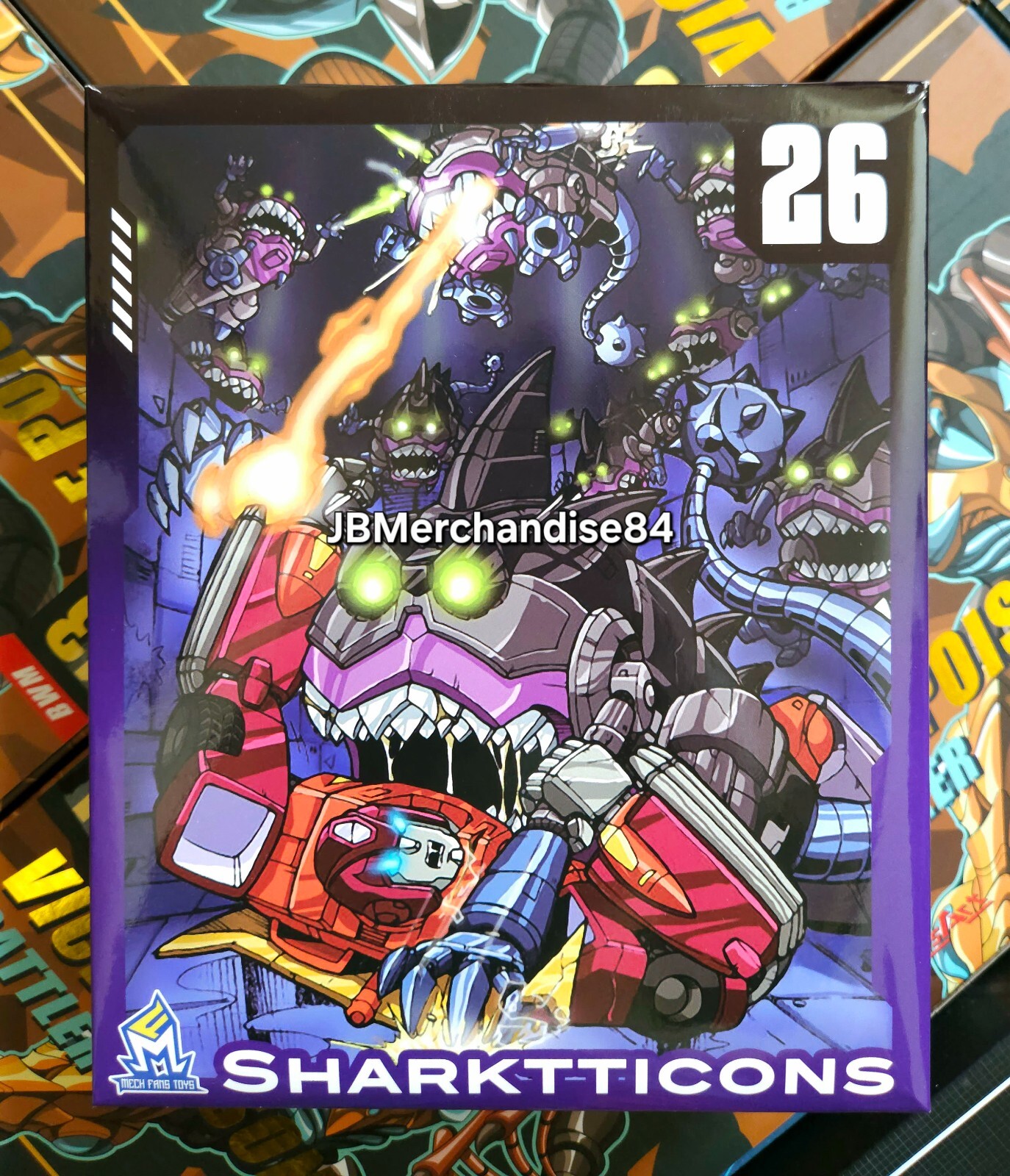 MechFansToys MFT MF-26 Sharkticon Fish Team 3pcs Transformer SEALED🇺🇸NEW!