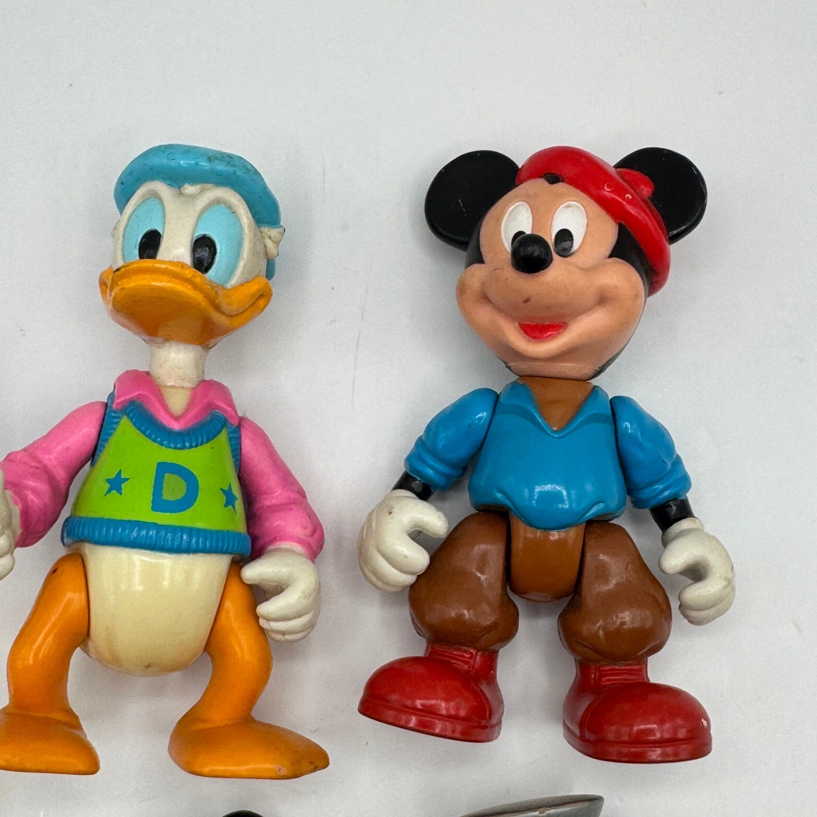 Arco Disney Action Figures Multicolor Mickey Minnie Donald Vintage Lot of 4