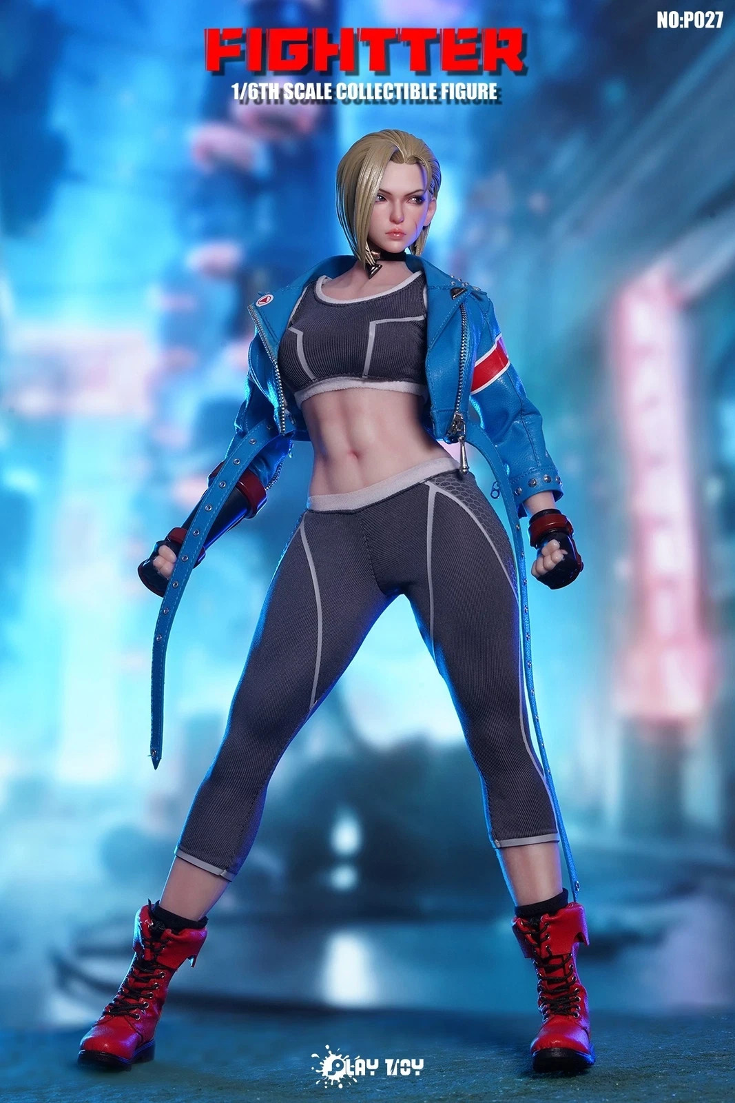 PLAY TOY P027 1/6 The Fighter 6 Girl Cammy Female Action Figure Model In Stock