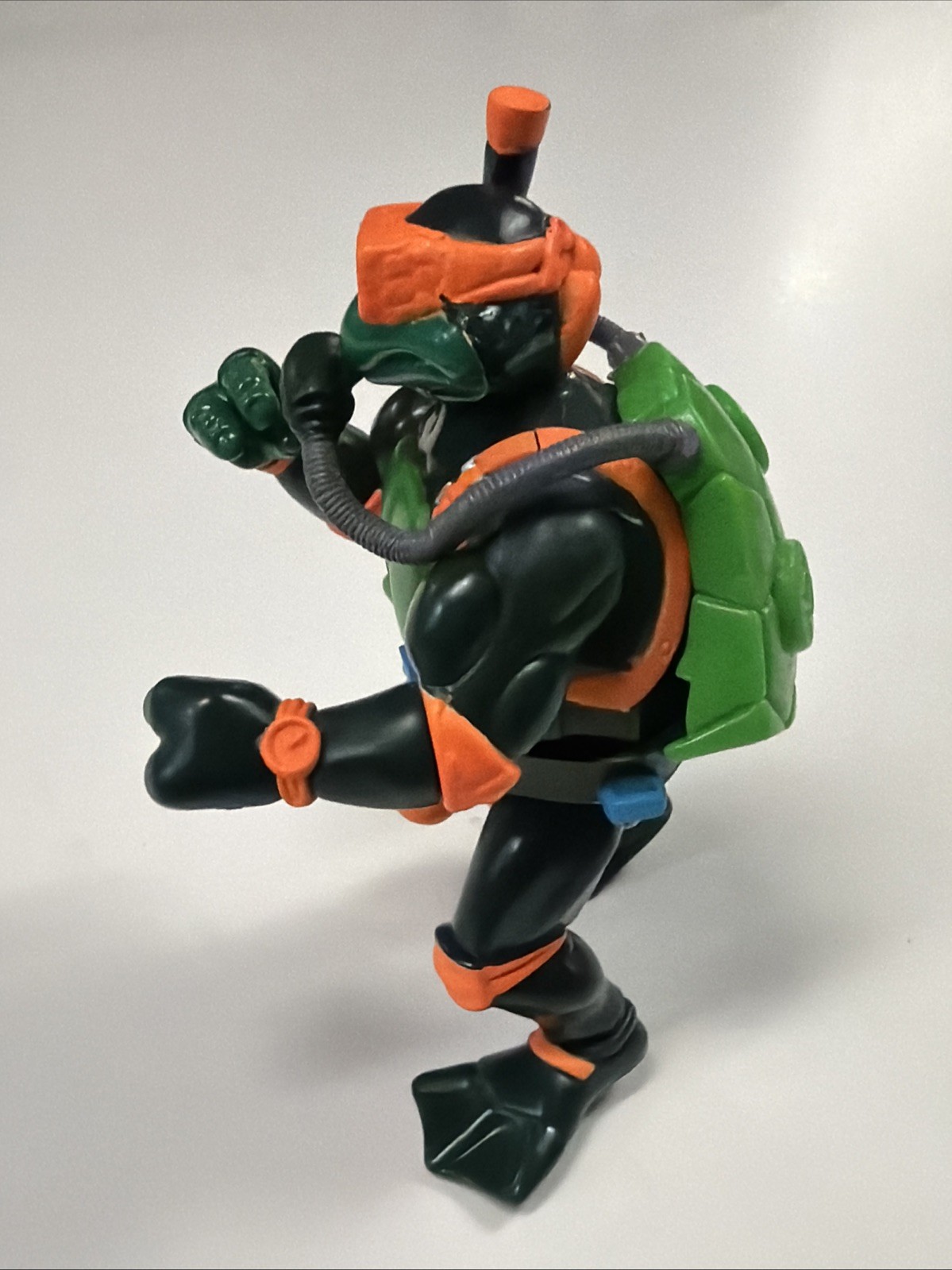 1992 Playmates Ninja Turtles Michelangelo Navy Seal Mike Belt Scuba Tank & Hoses