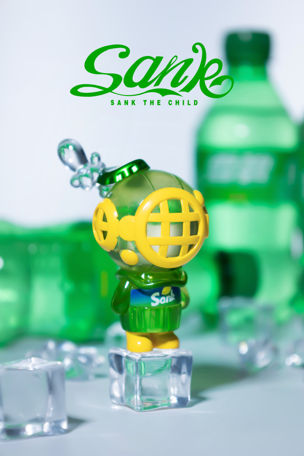Sank Toys Soft Drink Green – Sprite Inspired LE Art Collectible Figure INSTOCK