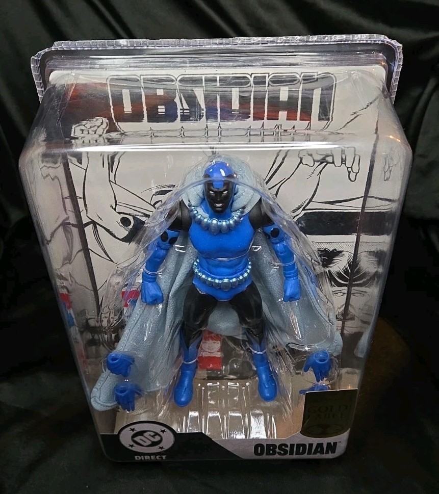 Mcfarlane DC Direct Multiverse Punchers Gold Label Infinity Inc #16 OBSIDIAN