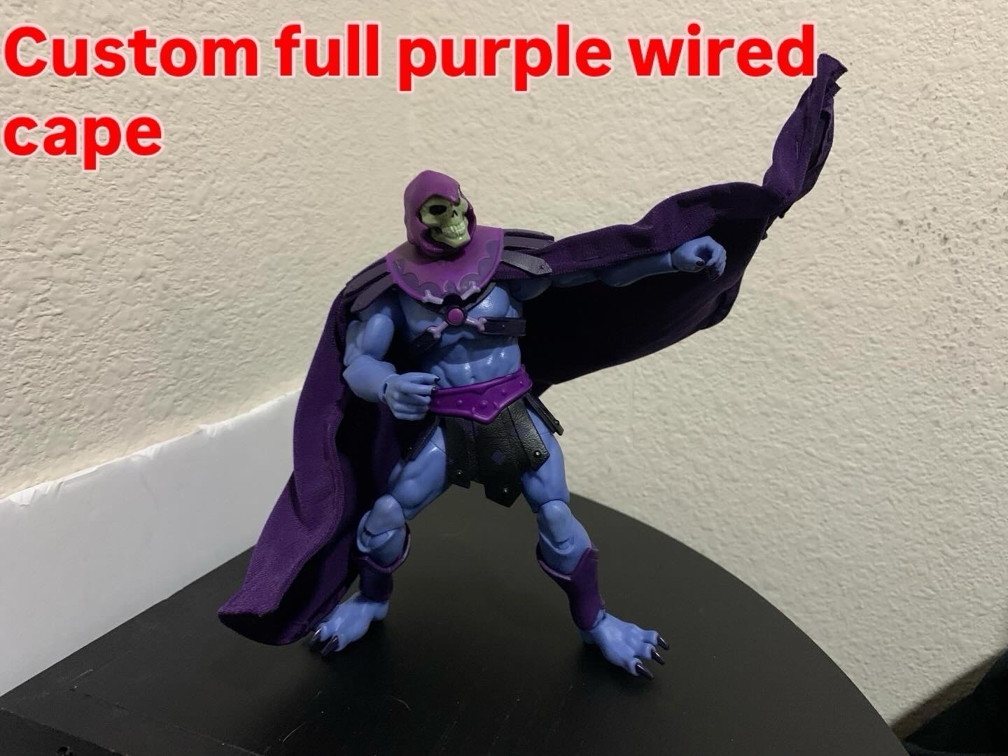 custom skeletor full wired purple cape masters of universe motu 1/12 NOT FIGURE