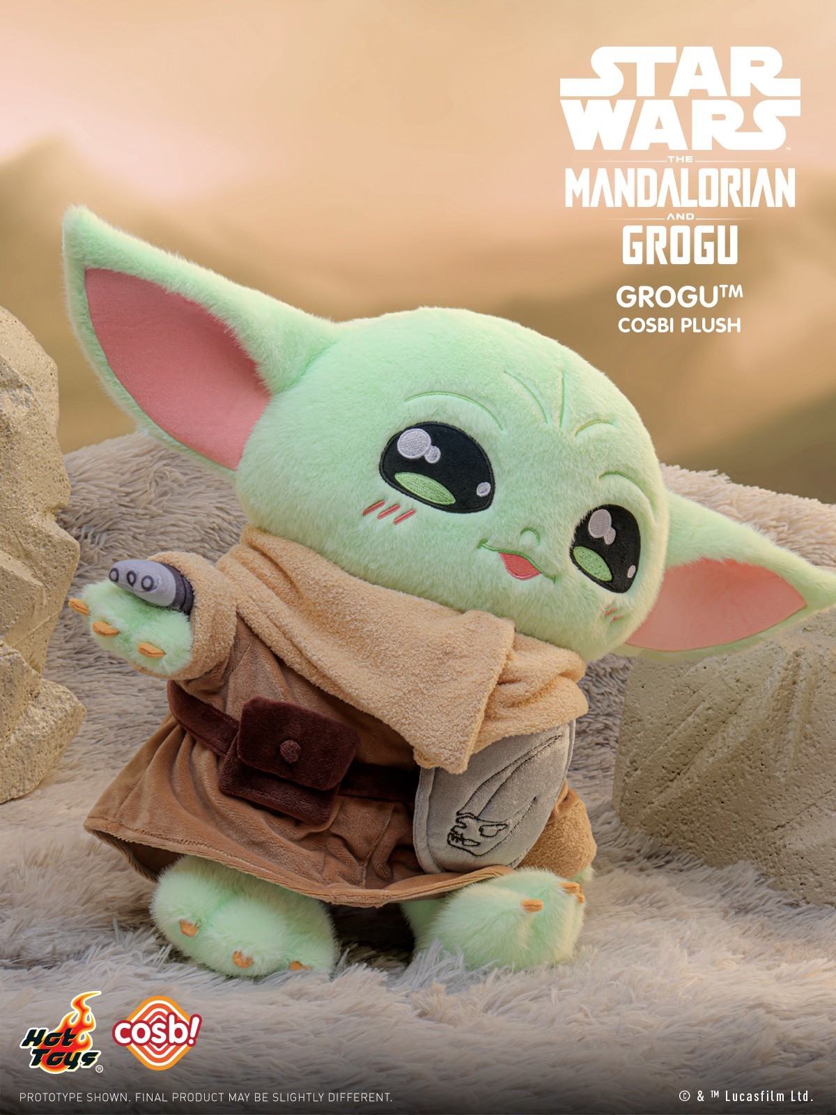 Hot Toys Disney+ Star Wars The Mandalorian & Grogu ( 32cm ) Grogu Cosbi Plush