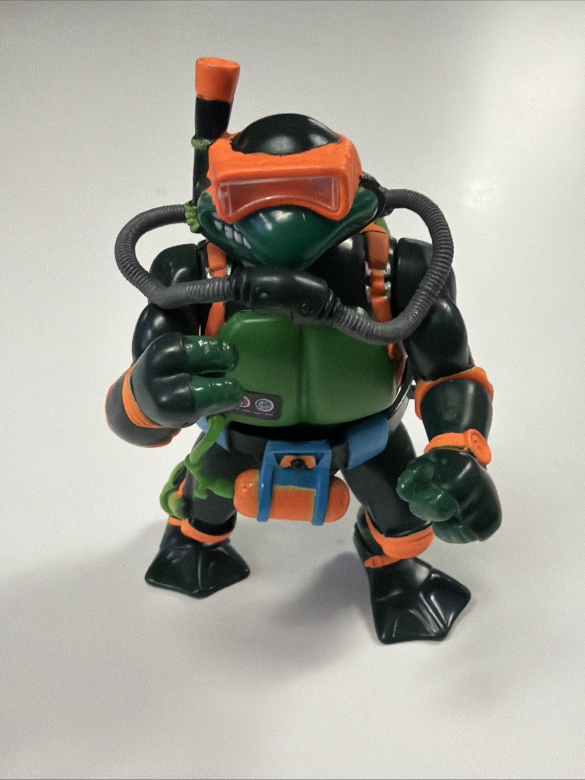 1992 Playmates Ninja Turtles Michelangelo Navy Seal Mike Belt Scuba Tank & Hoses