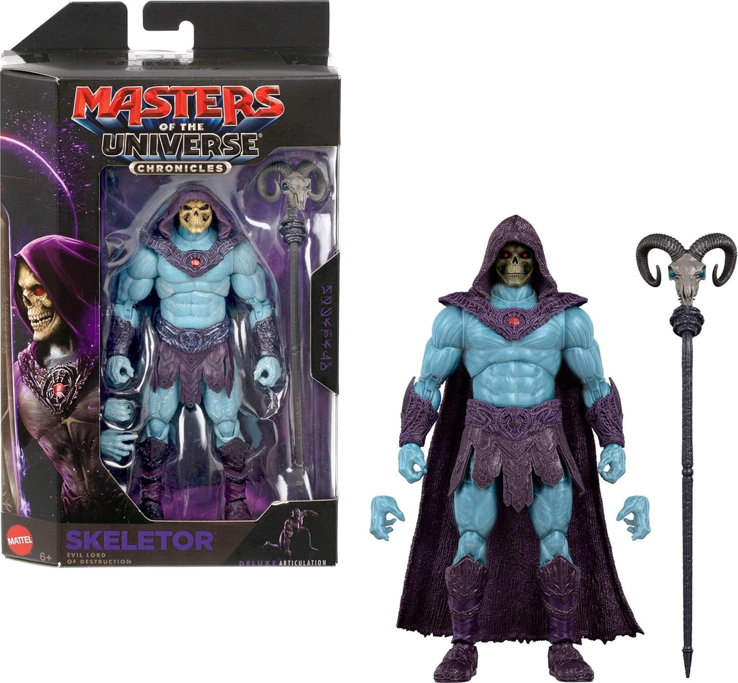 Action Figure Chronicles Skeletor, 6.5 Inch Scale 2026 Movie Accurate Villain, D