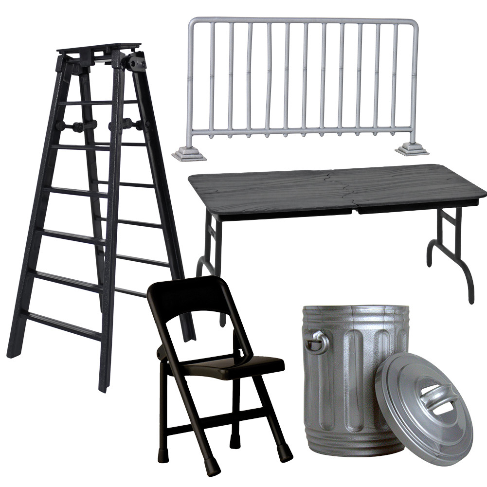 Set of 5 Wrestling Props Accessories For WWE Wrestling Action Figures